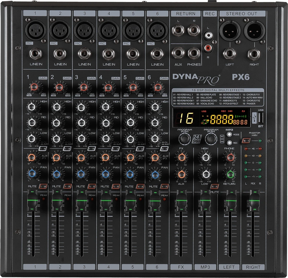 Mixers & Powered mixers|PX6